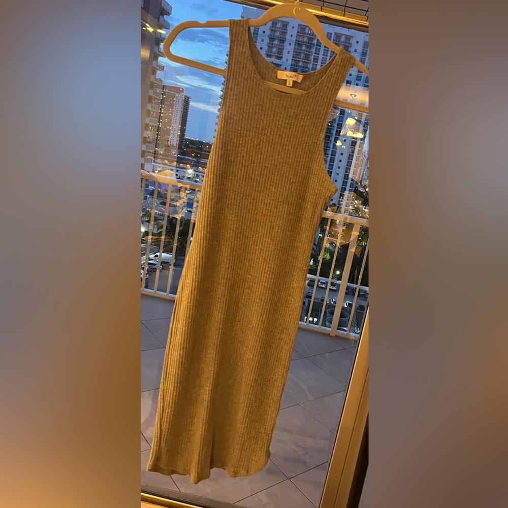 Gray fitted dress